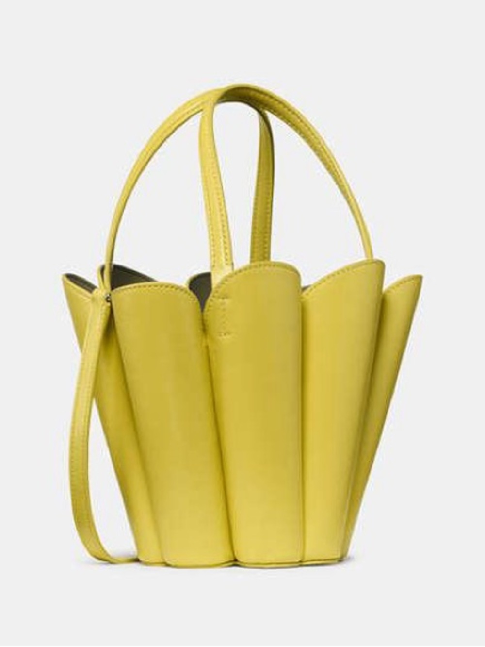 ♠️Kate Spade NY The Spade Flower Leather Bucket Bag, Lime Slice KN094 NEW NWT - Picture 2 of 9